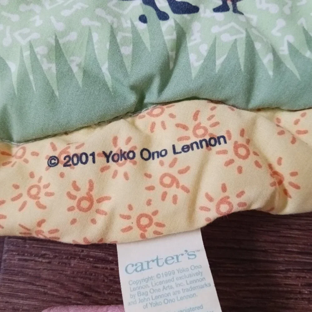 Vintage Rare Carter's John Lennon‎ Infant Activity Play Mat Safari 2001